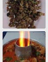 หน่ำเลี๊ยบผัดหมูสับ+ต้มยำหัวปลาเก๋าน้ำข้น