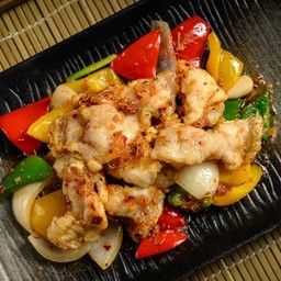 ผัดปลาเก๋าทามาเตะ