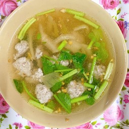 แกงจืดเกียมฉ่ายหมูสับ