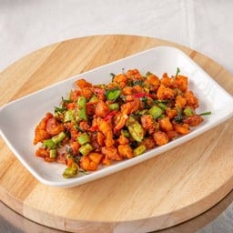 ผัดพริกขิงกุ้งฟู