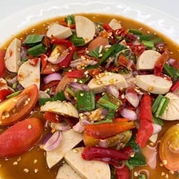 [อร่อยซ่ากับโค้ก] ยำหมูยอ +  โค้ก ออริจินัล (ขวด)