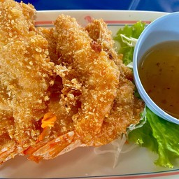 กุ้งชุปเกล็ดขนมปังทอดเมปุระ