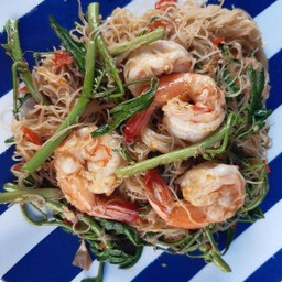 หมี่กระเฉดกุ้ง