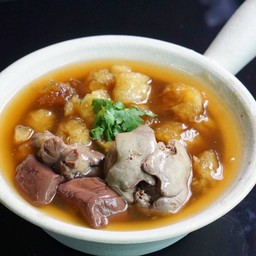 กระเพาะปลาใส่ตับ+กึ๋น+เลือด