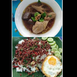 ต้นซอยก๋วยเตี๋ยวไก่ตุ๋น อาหารตามสั่ง