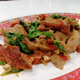 ผัดกระเพราเป็ดย่าง