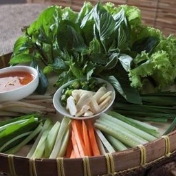 เพิ่มชุดผักแหนมเนือง(ชุดเล็ก)