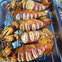 หมึกไข่แน่นย่างเตาถ่าน(ชุดเล็ก)