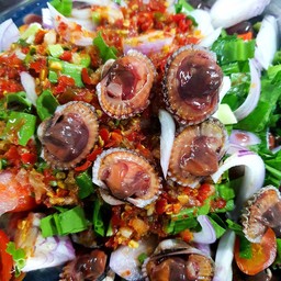 ยำหอยแครงปลาร้านัว