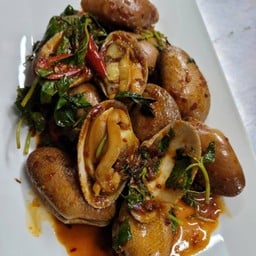 หอยลาย ผัดพริกเผา