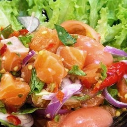 ยำแซลมอลวาซาบิ