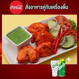 [อร่อยซ่ากับโค็ก] Chicken Tikka และ โค้กกระป๋อง 325ML