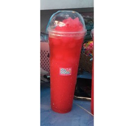 แดงโซดาปั่น แก้วยีราฟ