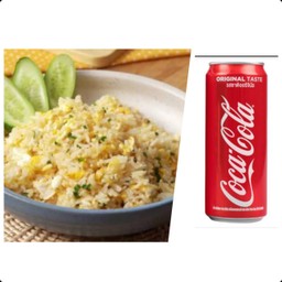 ข้าวผัดไข่+โค้ก