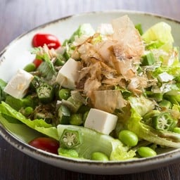 Okra Tofu Salad