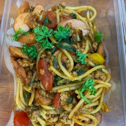 สปาเก็ตตี้ขี้เมาไส้กรอก