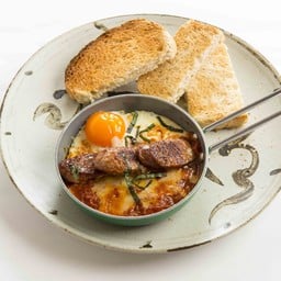 Eggs and chorizo