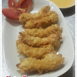 กุ้งเจชุบแป้งทอด