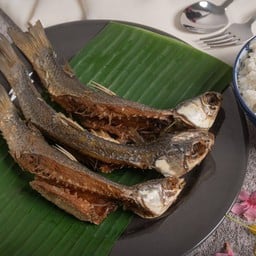 ปลากระบอกแดดเดียวทอด