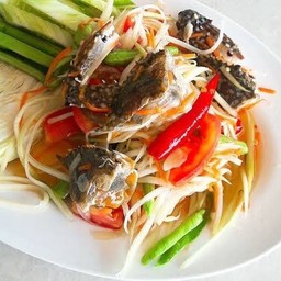 ส้มตำปูปลาร้าไข่เค็ม