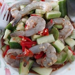 ตำแตงกุ้งสด