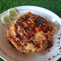 ข้าวไข่เจียวหมาล่า ชาลิ้น