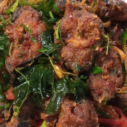 พริกแกงปลาดุกกับข้าว