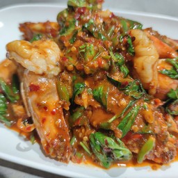 กุ้งผัดพริกเผา