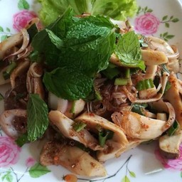 ลาบวุ้นเส้นใส่เห็ดใส่หมูสับ
