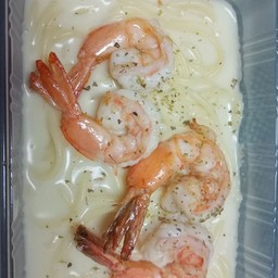 สปาเก็ตตี้  คาโบนาล่ากุ้ง