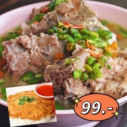 เกาเหลาต้มยำรวมหมู+ข้าวไข่เจียวหมูสับ