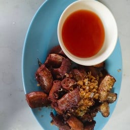 ไส้อ่อนทอดกระเทียม