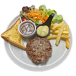 สเต็กเนื้อบด/มันบด