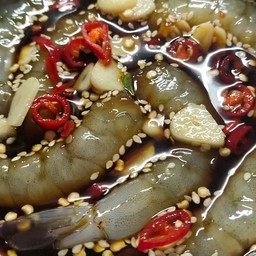 กุ้งดองซีอิ๊ว&นำ้จิ้มซีฟู๊ด