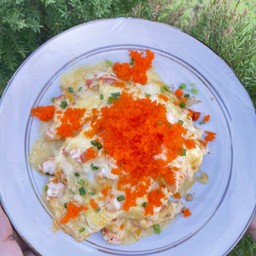 ข้าวไข่ข้นกุ้งชีส