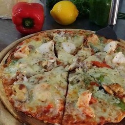 Pizzaซีฟู้ดแป้งหนา
