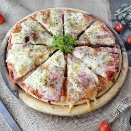 Pizzaแฮม สับปะรด แป้งหนา