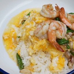 เมนูใหม่! ข้าวไข่ลาวา+ผัดพริกขี้หนูสวน