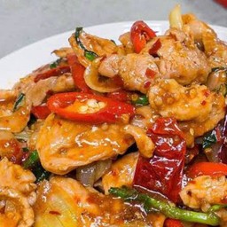 ผัดพริกเผา (กับข้าว)