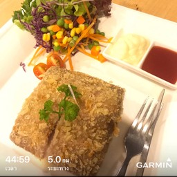 สเต็กหมูแฮมชีส Hamcheese pork steak