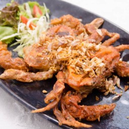 ปูนิ่มทอดกระเทียม