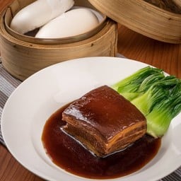 หมูสามชั้นตงโป+หมั่นโถว