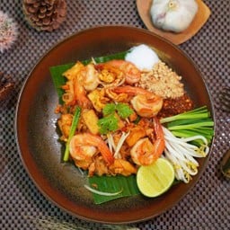 ผัดไทยกุ้งสด