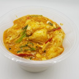 ข้าวกรรเชียงปูผัดผงกะหรี่