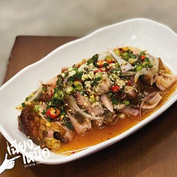 ยำไก่อบโอ่ง