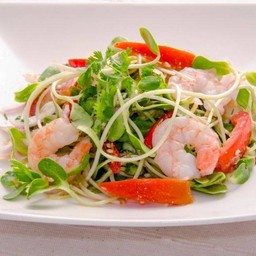 ยำต้นอ่อนทานตะวัน