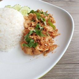 ไก่ กระเทียม.