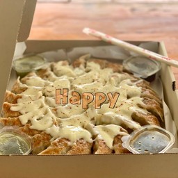 เกี๊ยวซ่าถาดใหญ่ 30 ชิ้น (ใส้หมู) + เพิ่มหน้าชีส