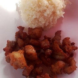 ข้าวหมูทอด2อย่าง ระบุได้