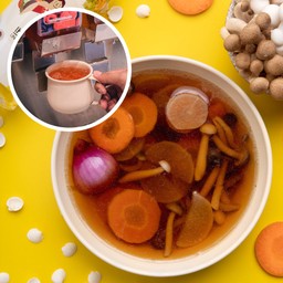 เซ็ตเครื่องดื่มและซุปหัวปลา